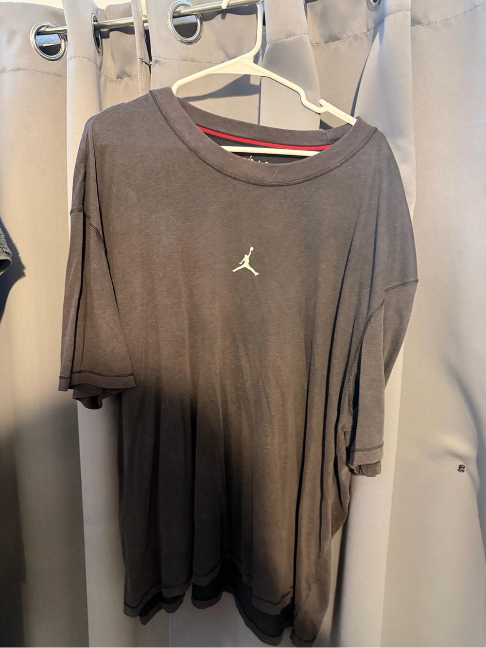 Jordan Black Tee with Red Jumpman Accent